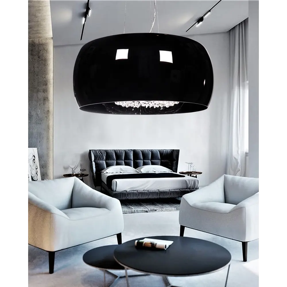 Фото 2 Светильник подвесной Lumina deco Disposa Lmd_ldp_7018-500_bk 10 ламп 10 м² цвет черный Фото 2 Светильник подвесной Lumina deco Disposa Lmd_ldp_7018-500_bk 10 ламп 10 м² цвет черный