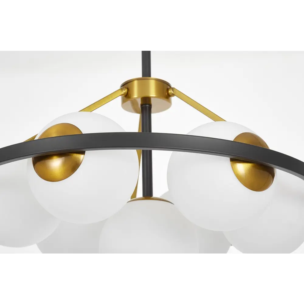 Фото 3 Люстра на штанге Lumina deco Donzano Lmd_ldp_8034-7_bk_wt 7 ламп 17 м² цвет белый/черный Фото 3 Люстра на штанге Lumina deco Donzano Lmd_ldp_8034-7_bk_wt 7 ламп 17 м² цвет белый/черный