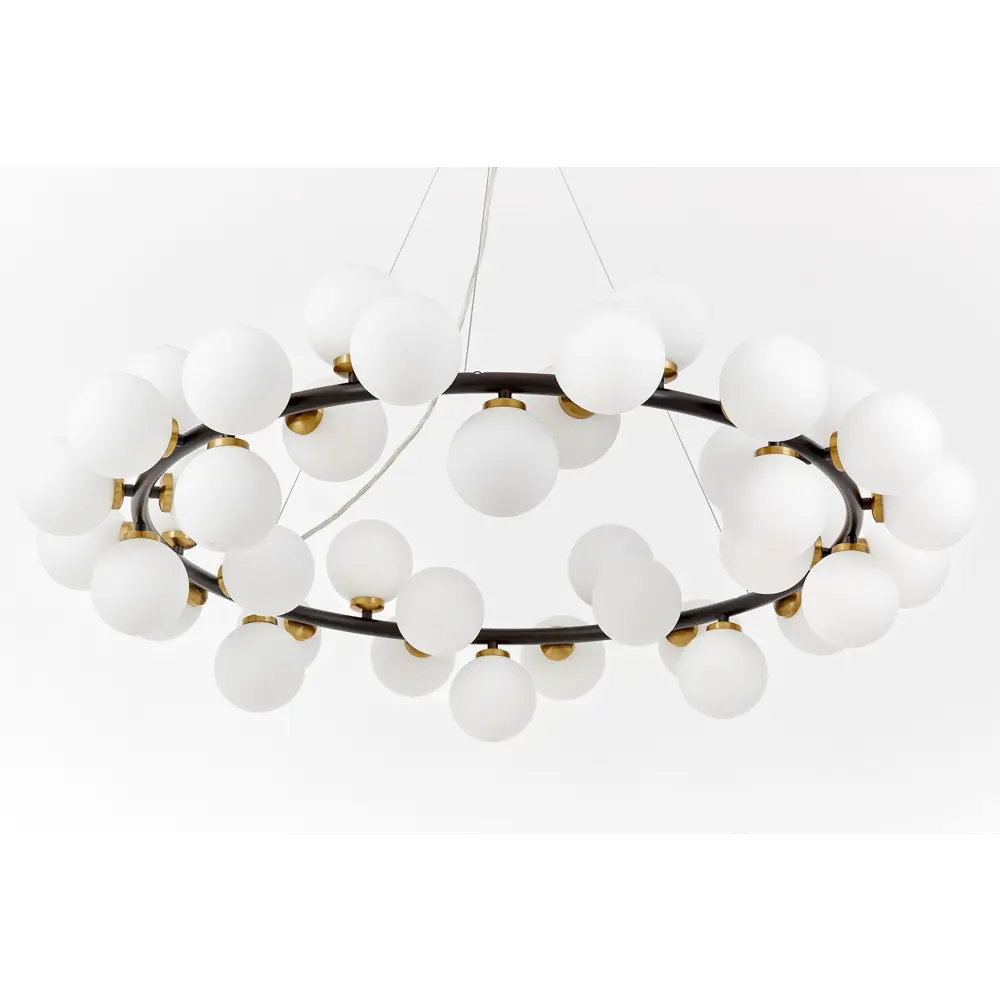 Фото 3 Люстра подвесная Lumina deco Marsiada Lmd_ldp_6033-40_bk_md 40 ламп 52 м² цвет белый/черный Фото 3 Люстра подвесная Lumina deco Marsiada Lmd_ldp_6033-40_bk_md 40 ламп 52 м² цвет белый/черный