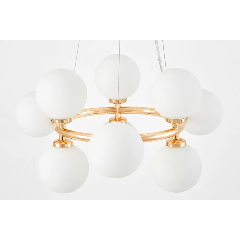 Фото 4 Люстра подвесная Lumina deco Marsiada Lmd_ldp_6033-9_fgd 9 ламп 12 м² цвет белый/розовое золото Фото 4 Люстра подвесная Lumina deco Marsiada Lmd_ldp_6033-9_fgd 9 ламп 12 м² цвет белый/розовое золото