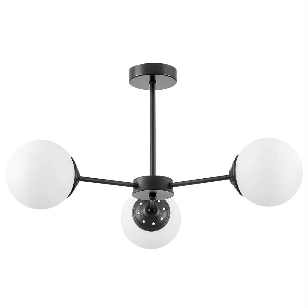 Фото 6 Люстра на штанге Lampit Fino Lam_tp_2003-3_bk 3 лампы 5 м² цвет белый/черный Фото 6 Люстра на штанге Lampit Fino Lam_tp_2003-3_bk 3 лампы 5 м² цвет белый/черный