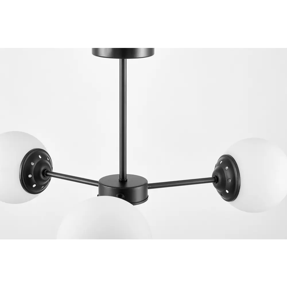 Фото 2 Люстра на штанге Lampit Fino Lam_tp_2003-3_bk 3 лампы 5 м² цвет белый/черный Фото 2 Люстра на штанге Lampit Fino Lam_tp_2003-3_bk 3 лампы 5 м² цвет белый/черный