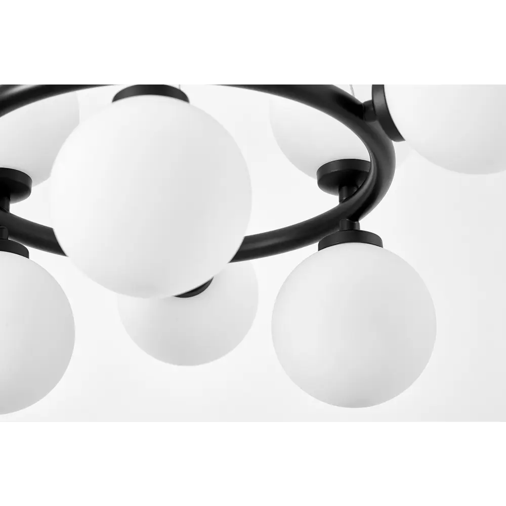 Фото 4 Люстра подвесная Lumina deco Marsiada Lmd_ldp_6033-9_bk 9 ламп 12 м² цвет белый/черный Фото 4 Люстра подвесная Lumina deco Marsiada Lmd_ldp_6033-9_bk 9 ламп 12 м² цвет белый/черный