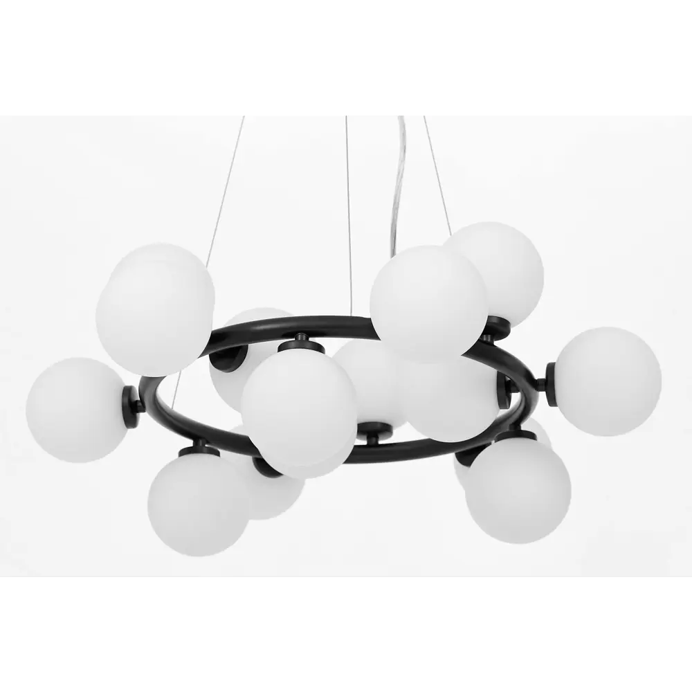Фото 2 Люстра подвесная Lumina deco Marsiada Lmd_ldp_6033-15_bk 15 ламп 20 м² цвет белый/черный Фото 2 Люстра подвесная Lumina deco Marsiada Lmd_ldp_6033-15_bk 15 ламп 20 м² цвет белый/черный