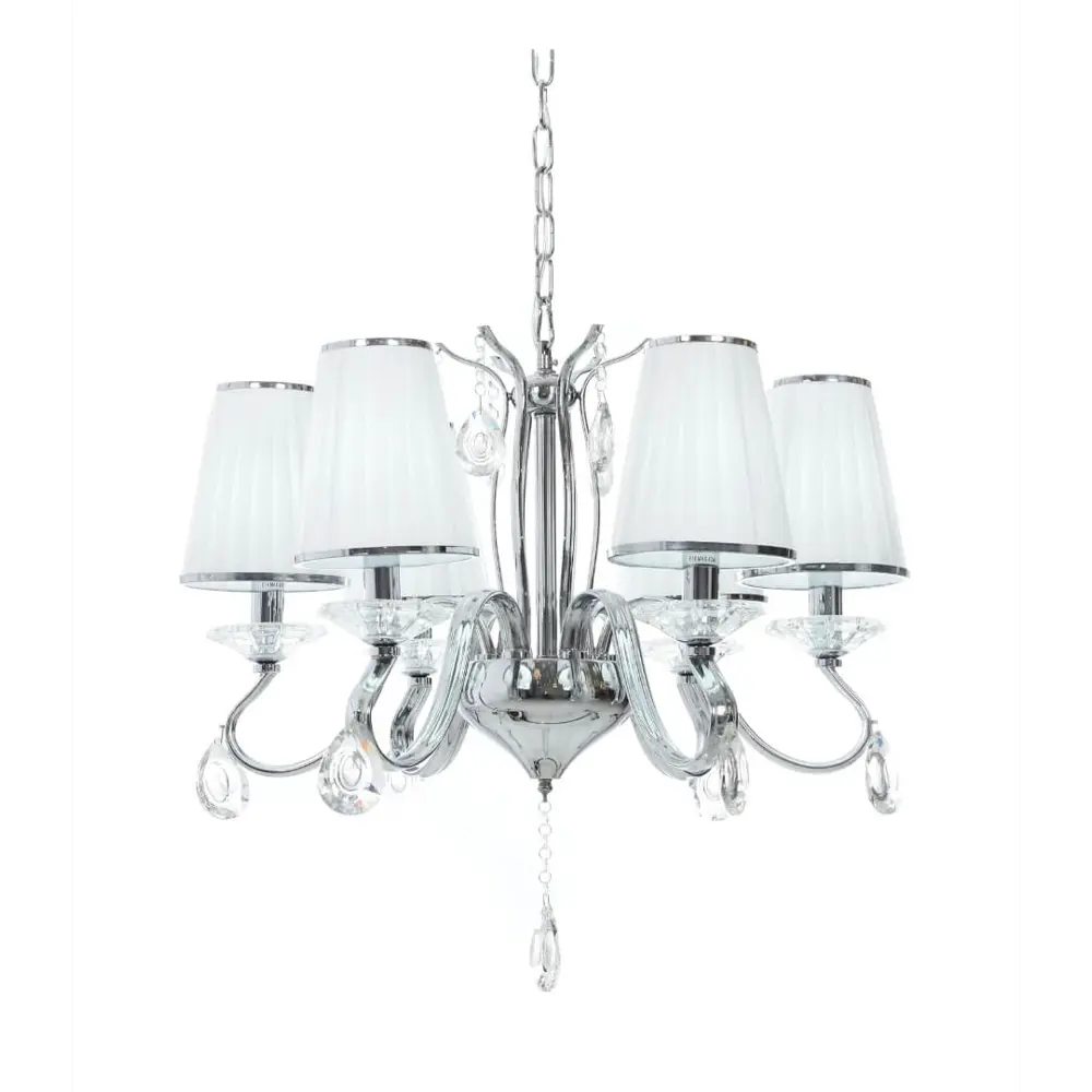 Фото 3 Люстра подвесная Lumina deco Finezzia Lmd_ldp_9267-6_chr 8 ламп 10 м² цвет хром/белый Фото 3 Люстра подвесная Lumina deco Finezzia Lmd_ldp_9267-6_chr 8 ламп 10 м² цвет хром/белый