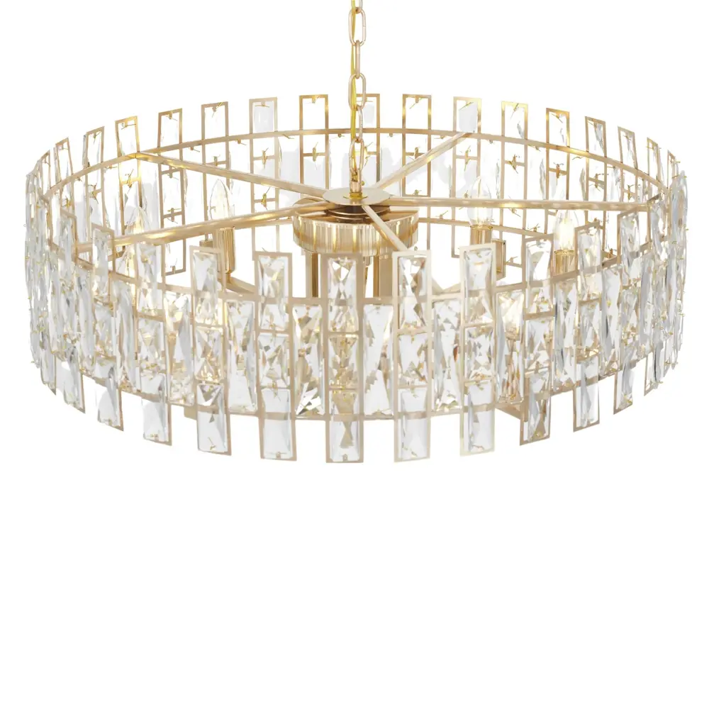 Фото 5 Люстра подвесная Lumina deco Florina Lmd_ldp_7041-800_f.gd 10 ламп 16 м² цвет прозрачный/золотой Фото 5 Люстра подвесная Lumina deco Florina Lmd_ldp_7041-800_f.gd 10 ламп 16 м² цвет прозрачный/золотой