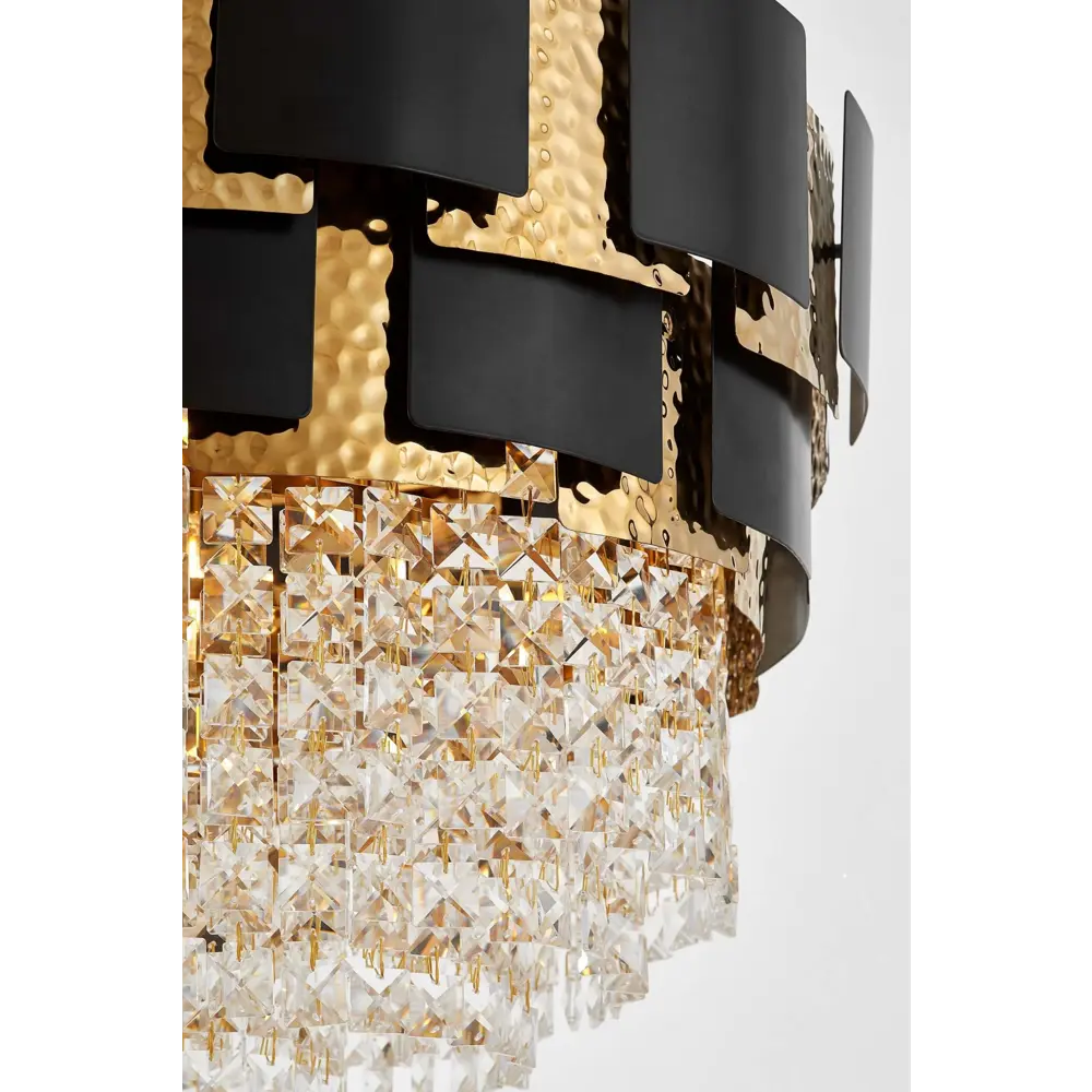 Фото 4 Люстра подвесная Lumina deco Molina Lmd_ldp_7045-600_bk_gd 12 ламп 19 м² цвет черный/золотой