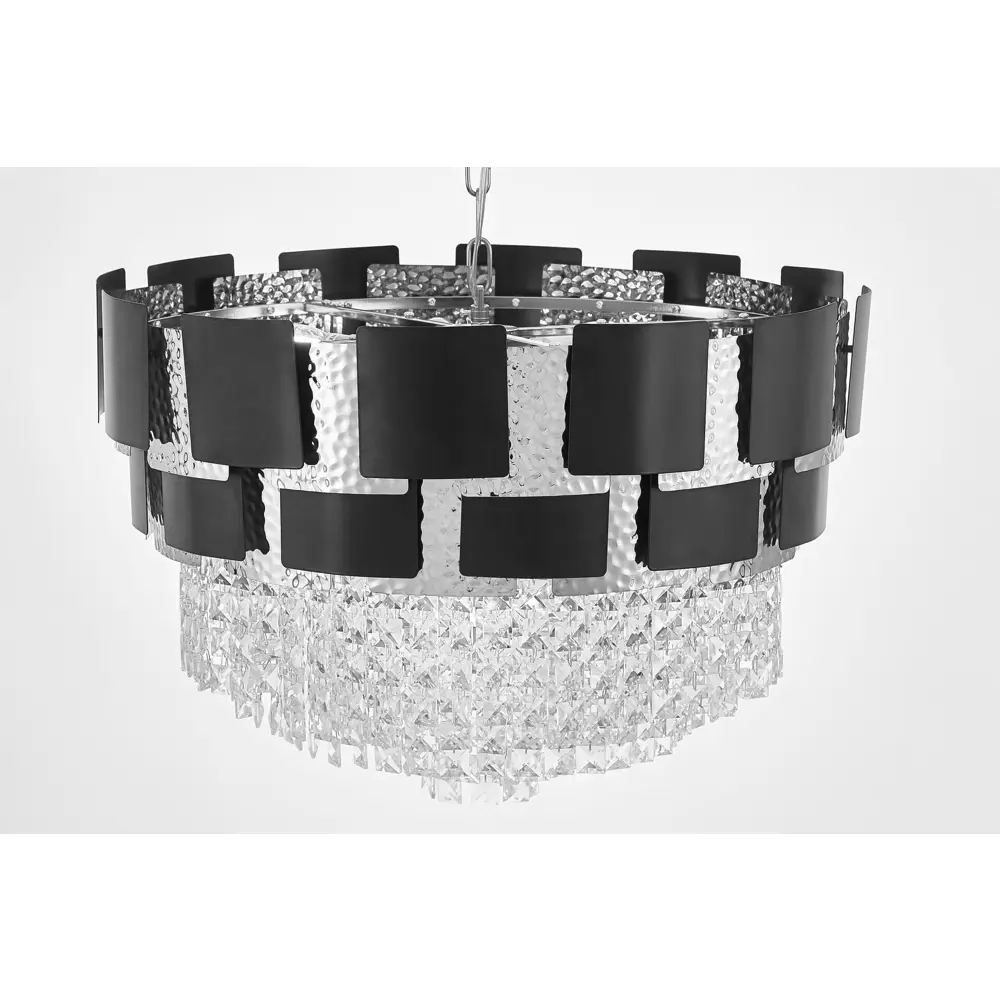 Фото 5 Люстра подвесная Lumina deco Molina Lmd_ldp_7045-600_bk_chr 12 ламп 19 м² цвет хром/черный