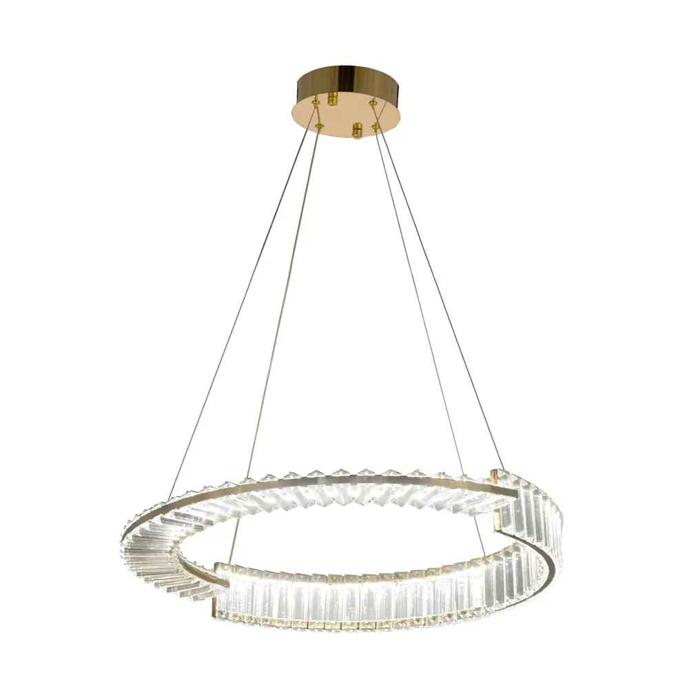 Фото 3 Светильник подвесной светодиодный Lumina deco 6026 Lmd_ldp_6026-600_gd нейтральный белый свет цвет хром/прозрачный Фото 3 Светильник подвесной светодиодный Lumina deco 6026 Lmd_ldp_6026-600_gd нейтральный белый свет цвет хром/прозрачный