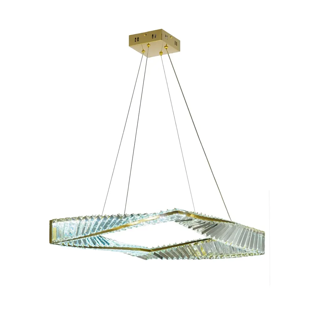 Фото 8 Светильник подвесной светодиодный Lumina deco 6039 Lmd_ldp_6039_gd нейтральный белый свет цвет прозрачный/золотой