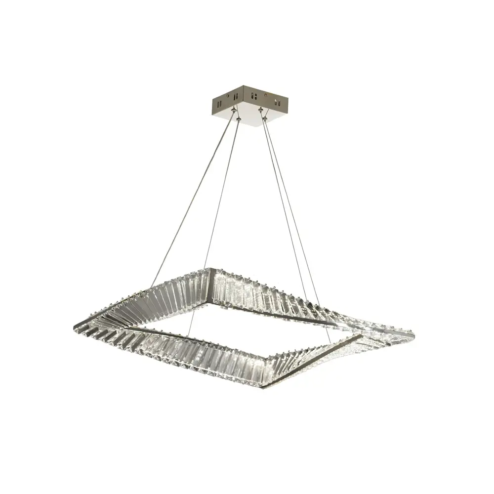 Фото Светильник подвесной светодиодный Lumina deco 6039 Lmd_ldp_6039_chr нейтральный белый свет цвет хром/прозрачный