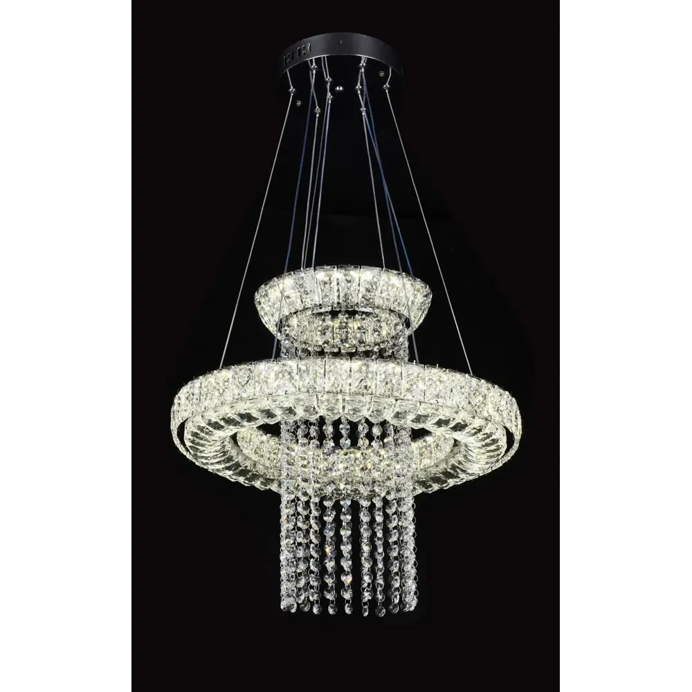 Фото 2 Люстра подвесная светодиодная Lumina deco Magica Lmd_ddp_6939 35 м² нейтральный белый свет цвет хром Фото 2 Люстра подвесная светодиодная Lumina deco Magica Lmd_ddp_6939 35 м² нейтральный белый свет цвет хром