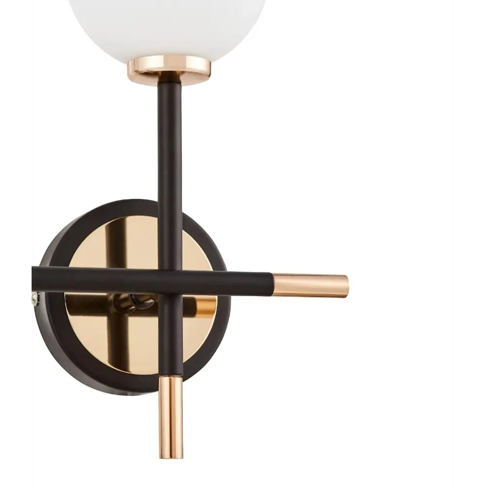 Фото 4 Настенный светильник Lumina deco Marsiada Lmd_ldw_6033n-2_bk_fgd цвет белый/черный/золотой