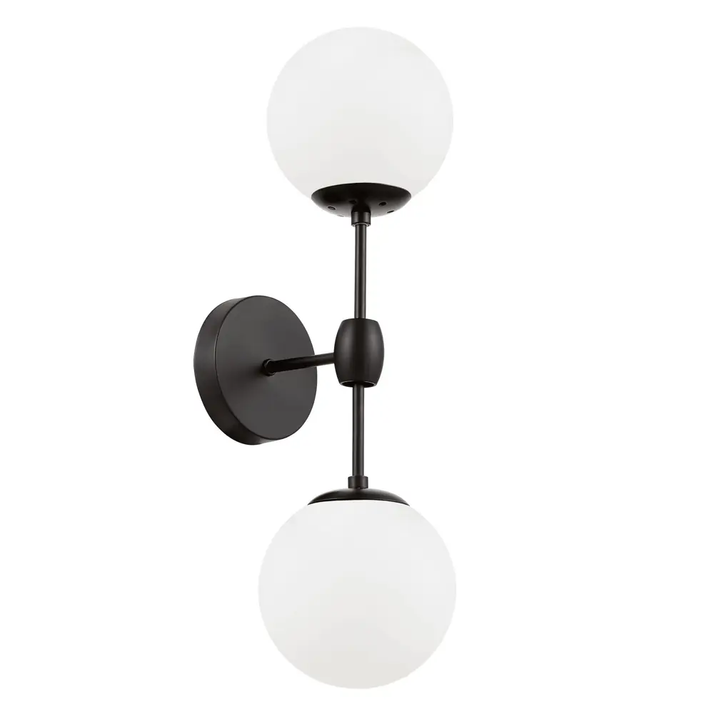 Фото Настенный светильник Lumina deco Zodiak Lmd_ldw_6001-2_bk_wt цвет белый/черный