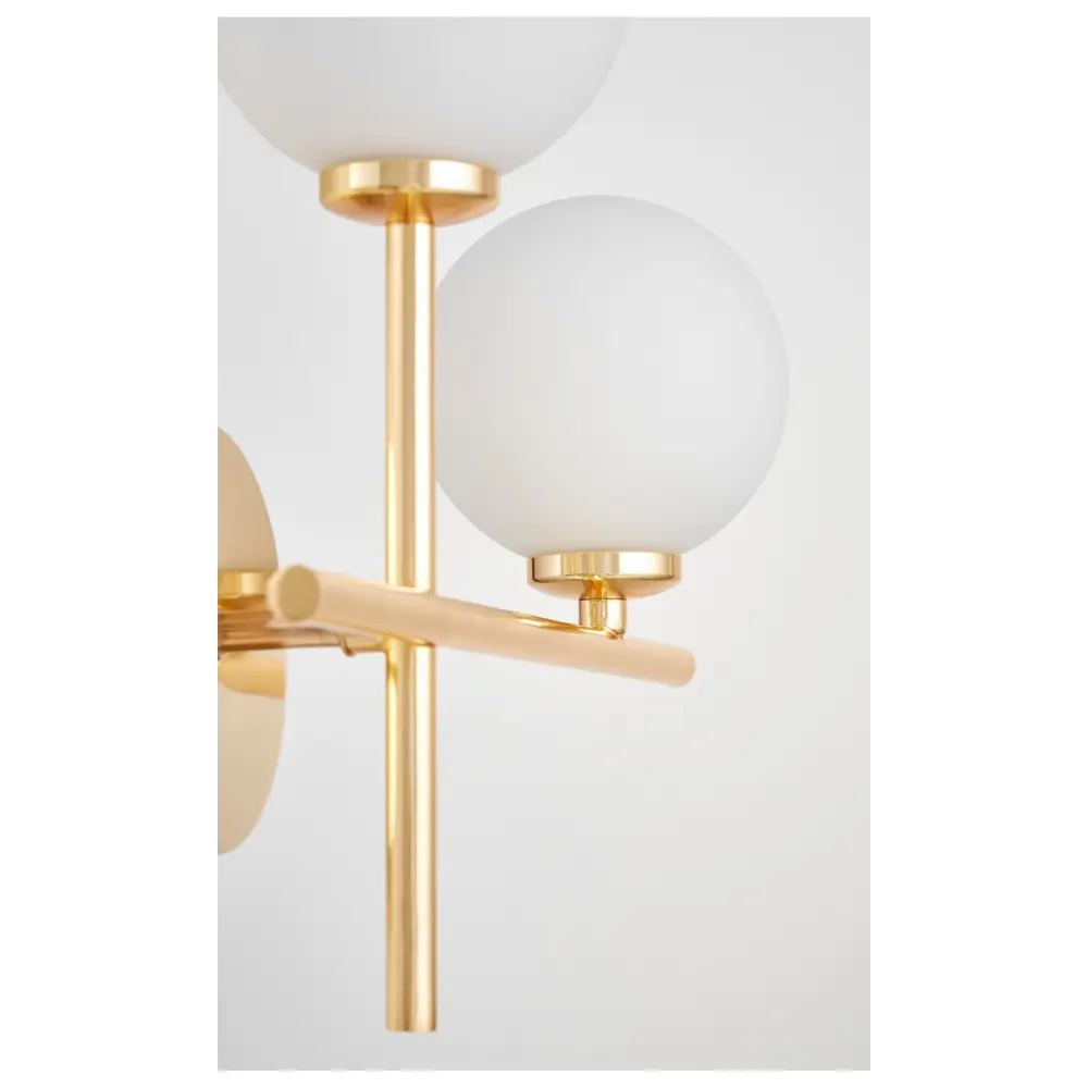 Фото 4 Настенный светильник Lumina deco Marsiada Lmd_ldw_6033n-2_rt_fgd цвет белый/золотой