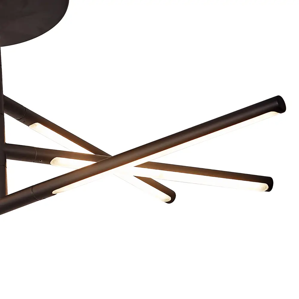 Фото 3 Люстра потолочная светодиодная Mantra Torch Mn_6828 9 м² теплый белый свет цвет черный матовый Фото 3 Люстра потолочная светодиодная Mantra Torch Mn_6828 9 м² теплый белый свет цвет черный матовый