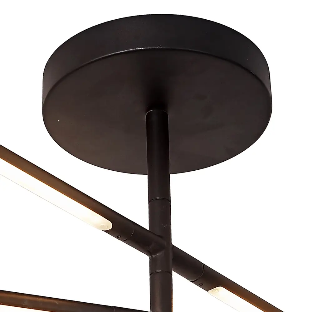 Фото 7 Люстра потолочная светодиодная Mantra Torch Mn_6828 9 м² теплый белый свет цвет черный матовый Фото 7 Люстра потолочная светодиодная Mantra Torch Mn_6828 9 м² теплый белый свет цвет черный матовый