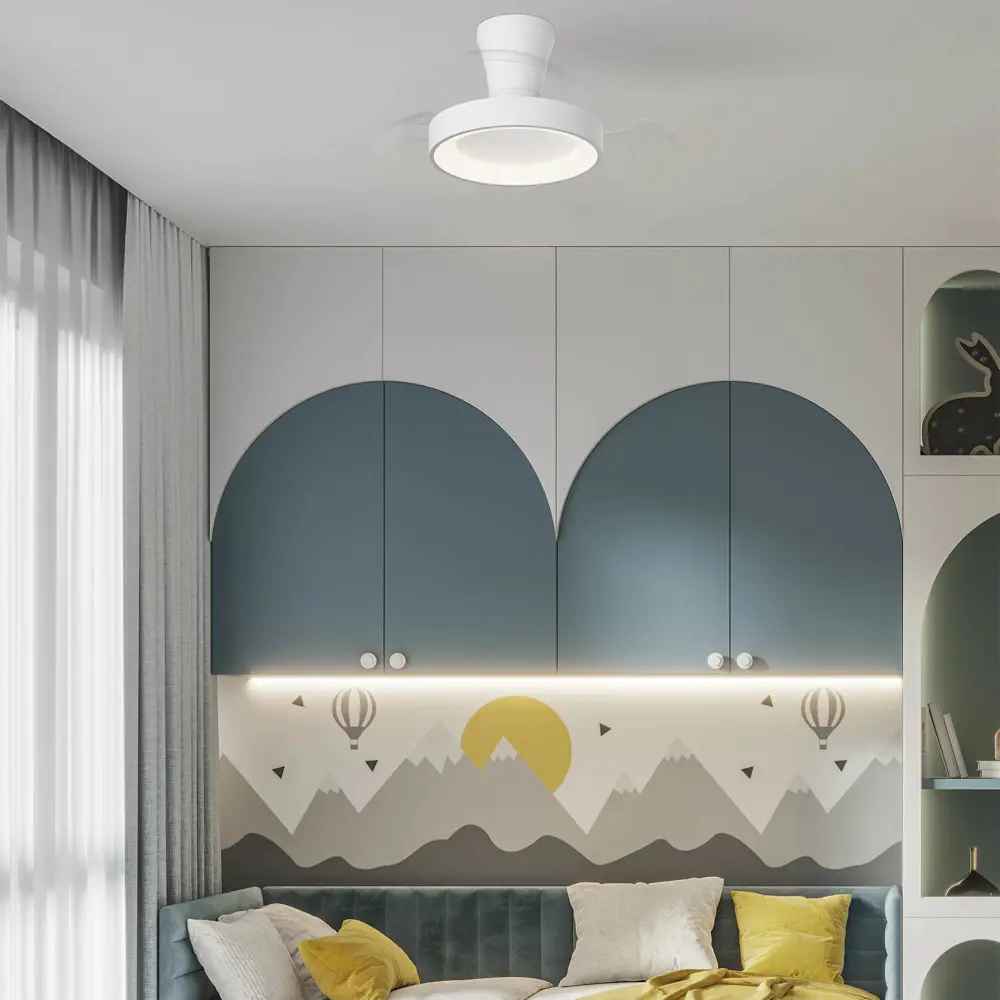 Фото 3 Люстра-вентилятор светодиодная Mantra Mn_9089 с пультом 8 м² освещение от 13 до 20 м² вентиляция регулируемый белый свет цвет белый Фото 3 Люстра-вентилятор светодиодная Mantra Mn_9089 с пультом 8 м² освещение от 13 до 20 м² вентиляция регулируемый белый свет цвет белый