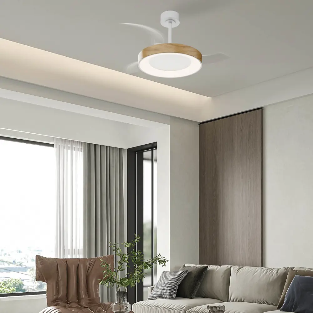 Фото 3 Люстра-вентилятор светодиодная Mantra Mn_9013 с пультом 16 м² освещение от 13 до 20 м² вентиляция регулируемый белый свет цвет белый Фото 3 Люстра-вентилятор светодиодная Mantra Mn_9013 с пультом 16 м² освещение от 13 до 20 м² вентиляция регулируемый белый свет цвет белый