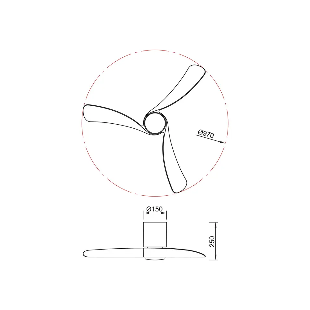 Фото 4 Люстра-вентилятор светодиодная Mantra Mn_9049 с пультом 10 м² освещение от 13 до 20 м² вентиляция регулируемый белый свет цвет белый