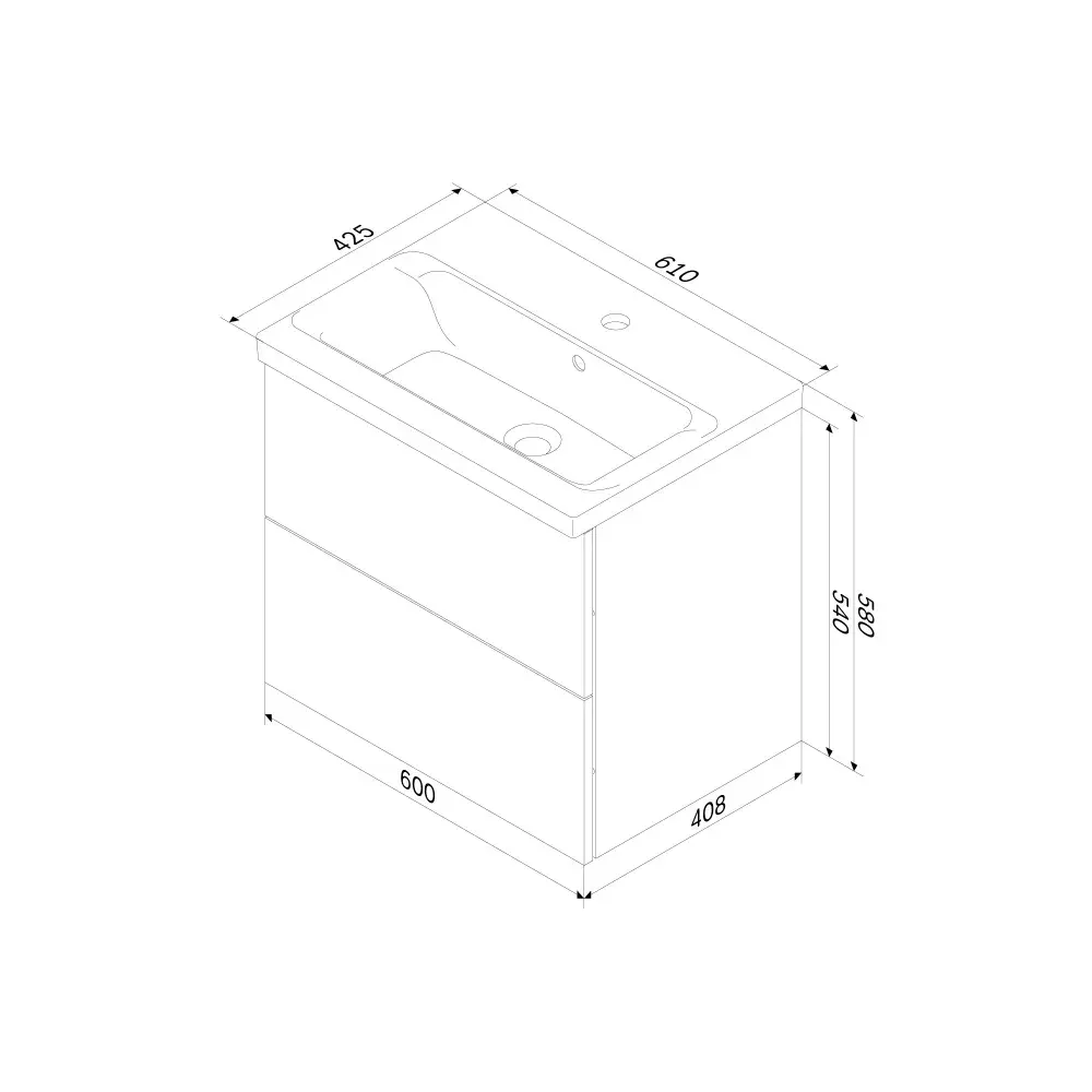 Фото 9 Тумба под раковину напольная Am.pm M90FHX06022BM_7214 60см цвет черный Фото 9 Тумба под раковину напольная Am.pm M90FHX06022BM_7214 60см цвет черный