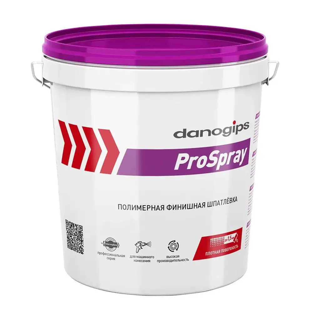 Фото Шпатлевка финишная Danogips ProSpray 25кг Фото Шпатлевка финишная Danogips ProSpray 25кг