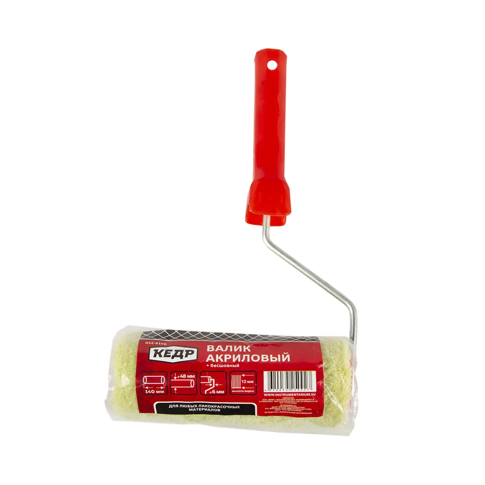 Фото 3 Валик Кедр 012-6140 акриловый d48/140 мм бюгель 6 мм