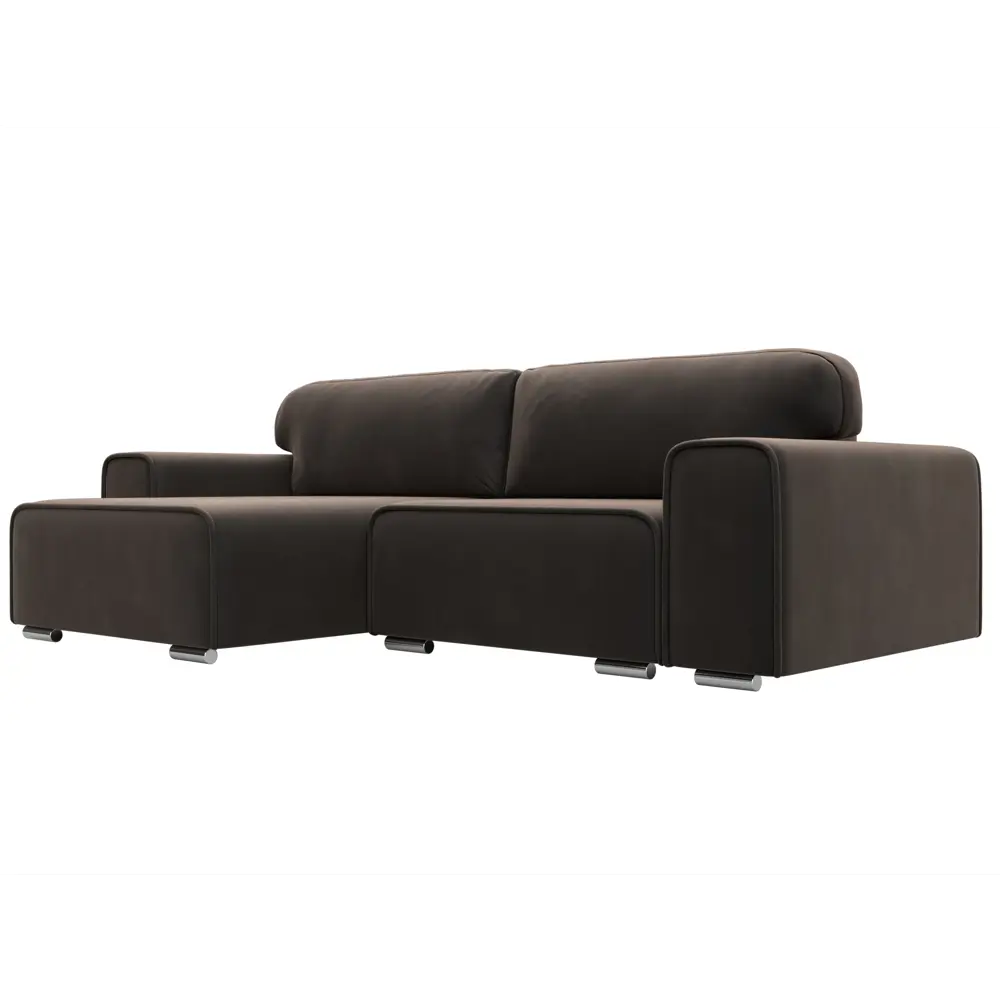 Фото Диван угловой Лига-029 левый угол Лига диванов 121927L 263x88x155 см велюр цвет коричневый Фото Диван угловой Лига-029 левый угол Лига диванов 121927L 263x88x155 см велюр цвет коричневый