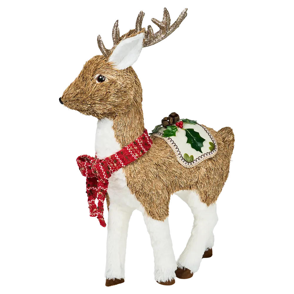 Фото Фигура декоративная KREAFORTA Олень 50 см белый Фото Фигура декоративная KREAFORTA Олень 50 см белый