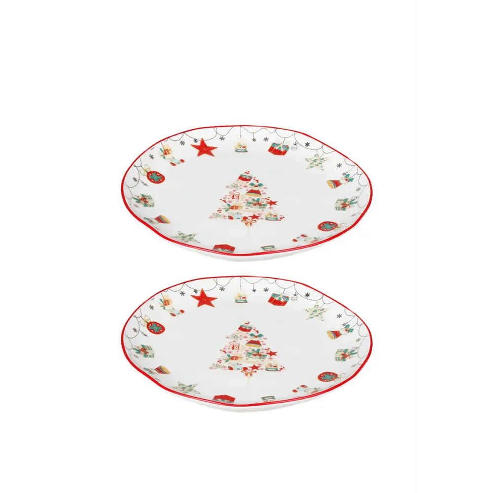 Фото Тарелка 21 см Myatashop 565.965.56 Фарфор цвет белый; красный, зеленый Фото Тарелка 21 см Myatashop 565.965.56 Фарфор цвет белый; красный, зеленый