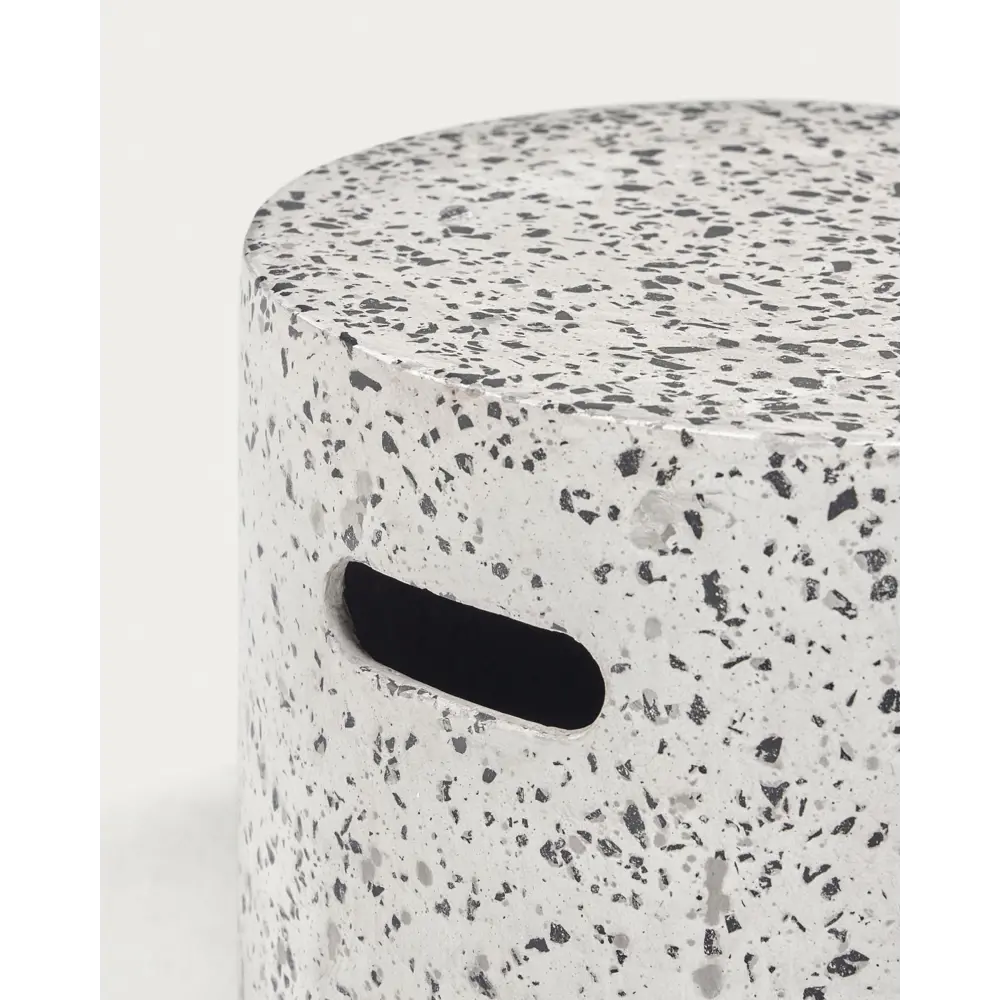 Фото 2 Столик Jenell терраццо белый 35 см