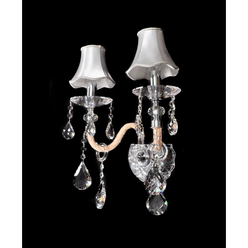 Фото 5 Настенный светильник Lumina deco Denica Ldw 66249-2 wt цвет серебристый/прозрачный/кремовый Фото 5 Настенный светильник Lumina deco Denica Ldw 66249-2 wt цвет серебристый/прозрачный/кремовый