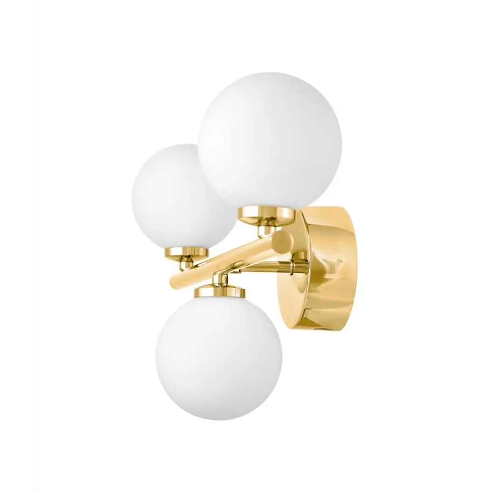 Фото 2 Настенный светильник Lumina deco Marsiada Ldw 6033-3 f.gd цвет белый/золотой