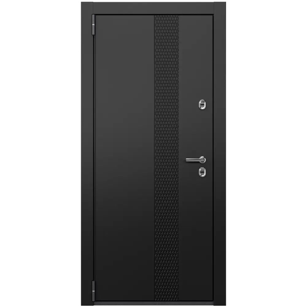 Фото 2 Входная дверь Torex Грата-1 левый 205x95см цвет насыщенный черный/КТ белый Фото 2 Входная дверь Torex Грата-1 левый 205x95см цвет насыщенный черный/КТ белый