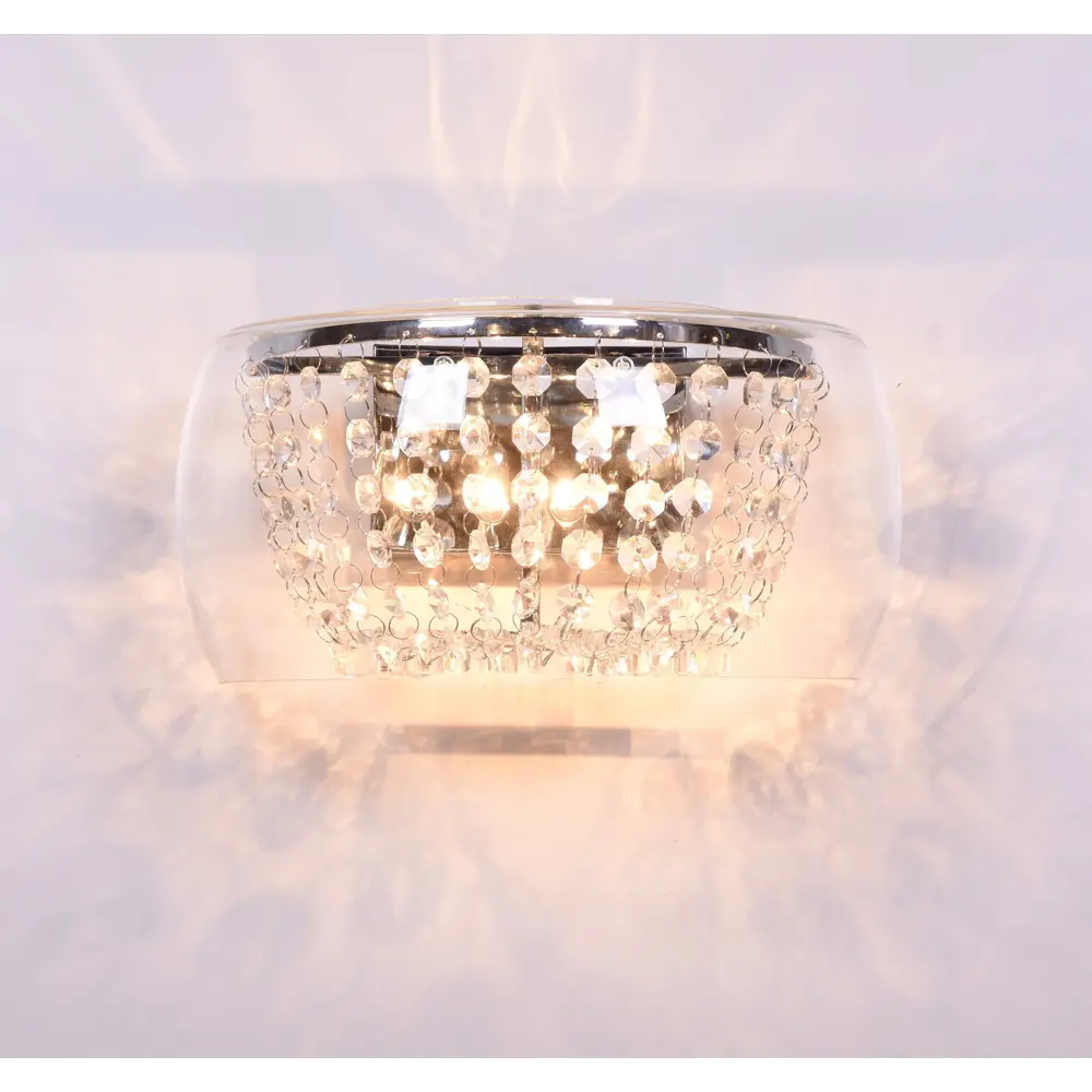 Фото 3 Настенный светильник Lumina deco Disposa Ldw 7018-4 pr цвет хром/прозрачный