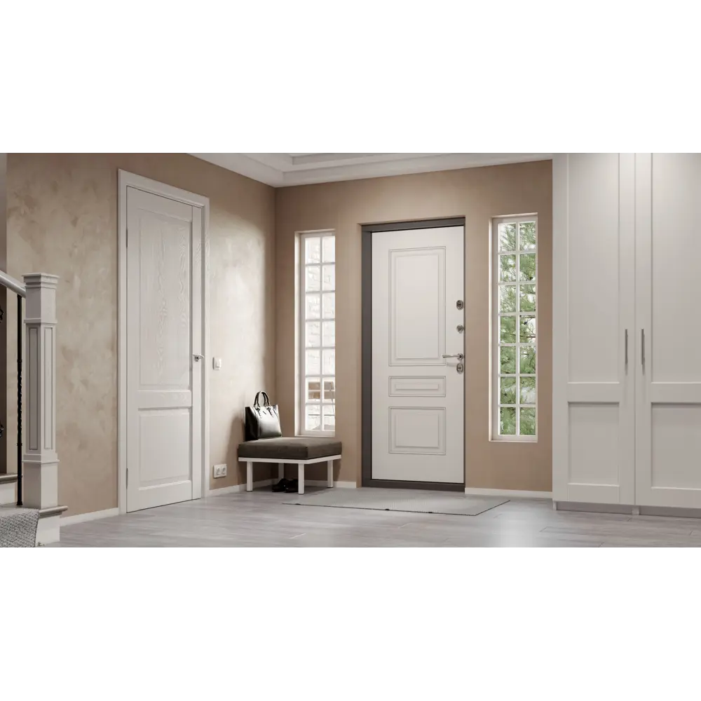 Фото 9 Входная дверь Torex Грата-4 левый 205x88см цвет графит/КТ белый Фото 9 Входная дверь Torex Грата-4 левый 205x88см цвет графит/КТ белый