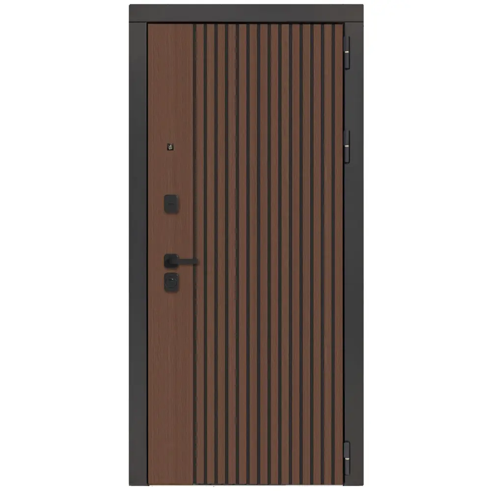 Фото 10 Входная дверь Дверипро 3K L-1106/ФЛ-14 левый 205x86см цвет дуб кантри с черной патиной/velluto bianco