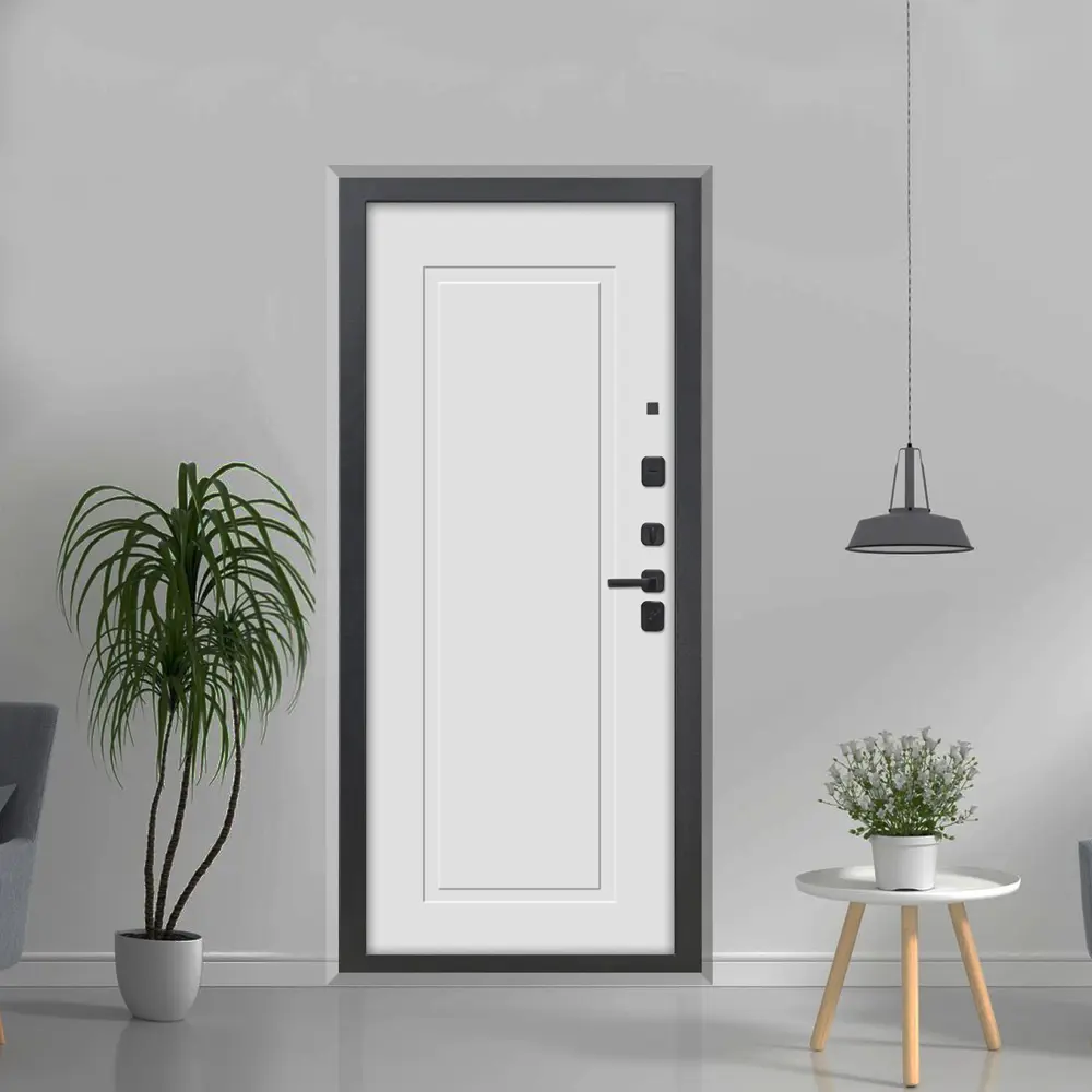 Фото 7 Входная дверь Дверипро 3K L-1106/ФЛ-25  левый 205x86см цвет дуб кантри с черной патиной/velluto bianco