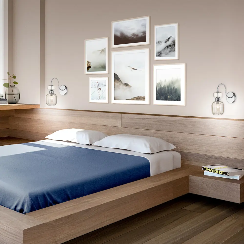 Фото 4 Настенный светильник Escada Gloss 1141/1a chrome/beige цвет хром/бежевый