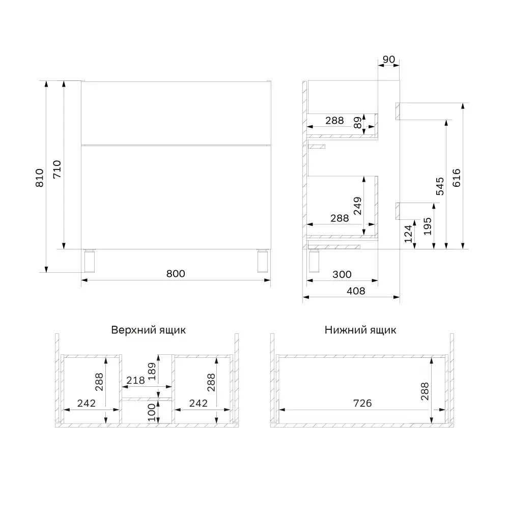 Фото 10 Тумба под раковину напольная Am.pm M90FSX0802WG_7214 80см цвет белый