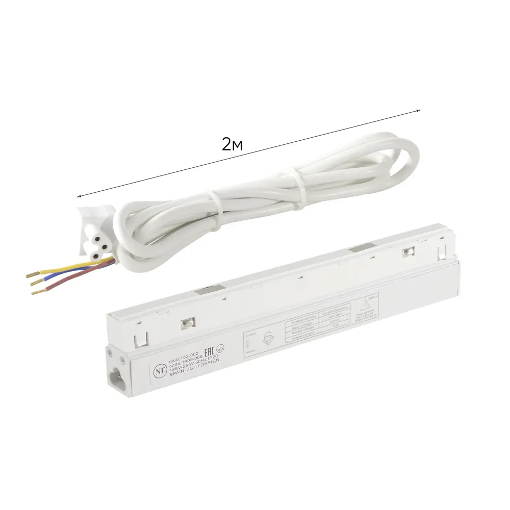 Фото Блок питания Crystal lux Clt 0.203 08 wh для однофазной трековой системы цвет белый Фото Блок питания Crystal lux Clt 0.203 08 wh для однофазной трековой системы цвет белый