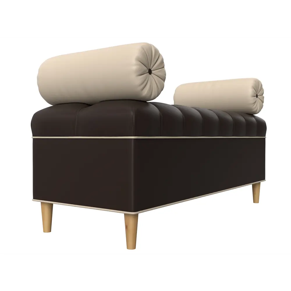 Фото 3 Банкетка Глория Лига диванов 29279 122x47x50 см экокожа цвет коричневый/бежевый Фото 3 Банкетка Глория Лига диванов 29279 122x47x50 см экокожа цвет коричневый/бежевый