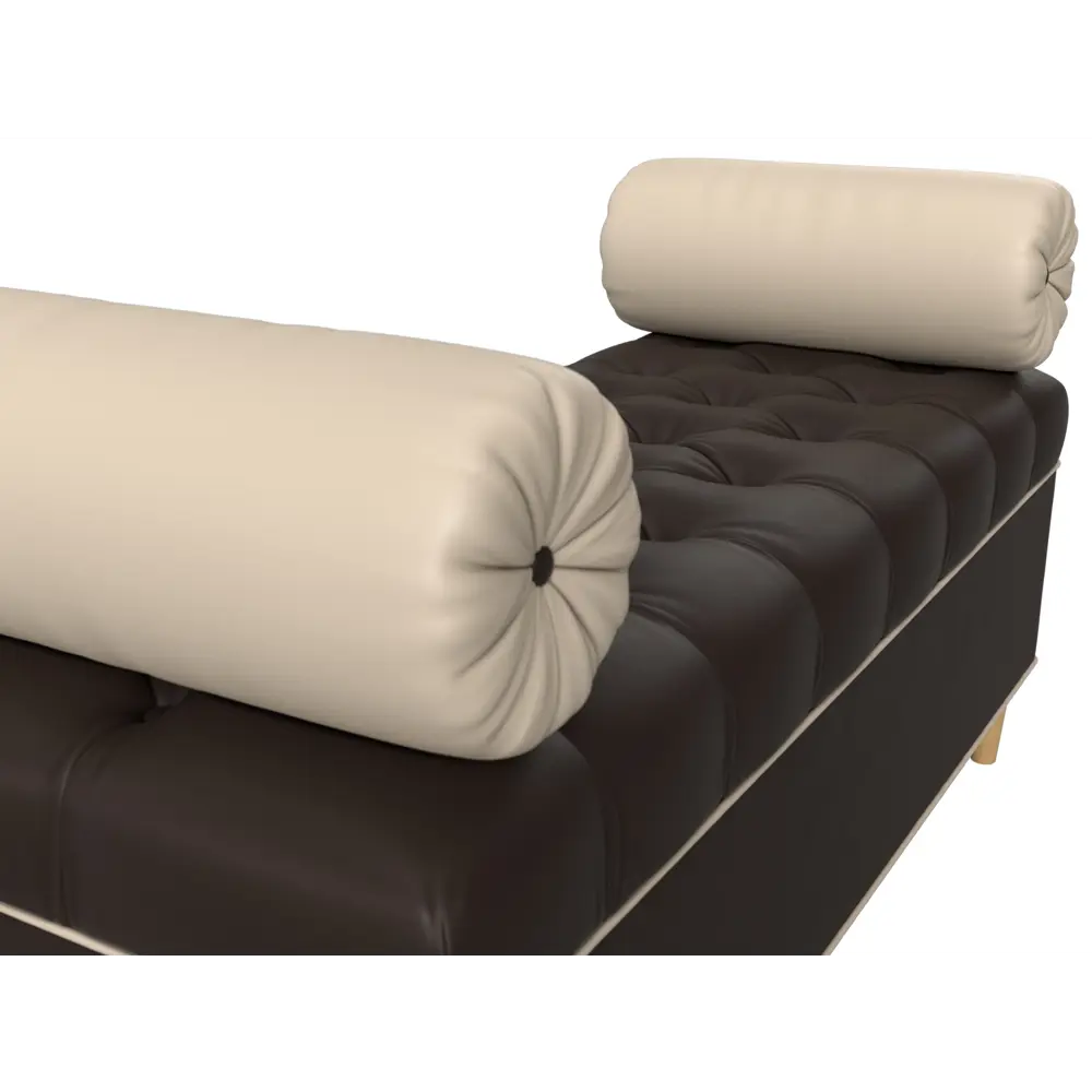 Фото 4 Банкетка Глория Лига диванов 29279 122x47x50 см экокожа цвет коричневый/бежевый Фото 4 Банкетка Глория Лига диванов 29279 122x47x50 см экокожа цвет коричневый/бежевый