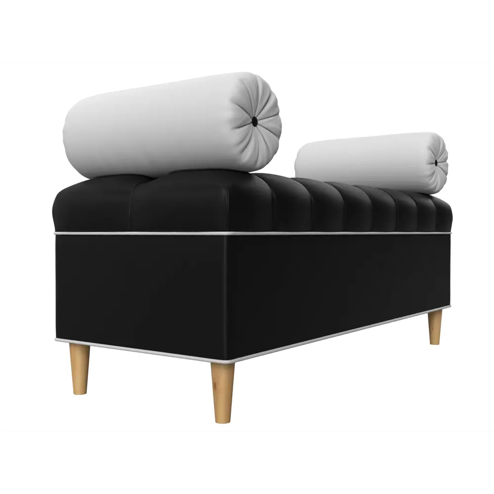 Фото 3 Банкетка Глория Лига диванов 29280 122x47x50 см экокожа цвет черный/белый Фото 3 Банкетка Глория Лига диванов 29280 122x47x50 см экокожа цвет черный/белый