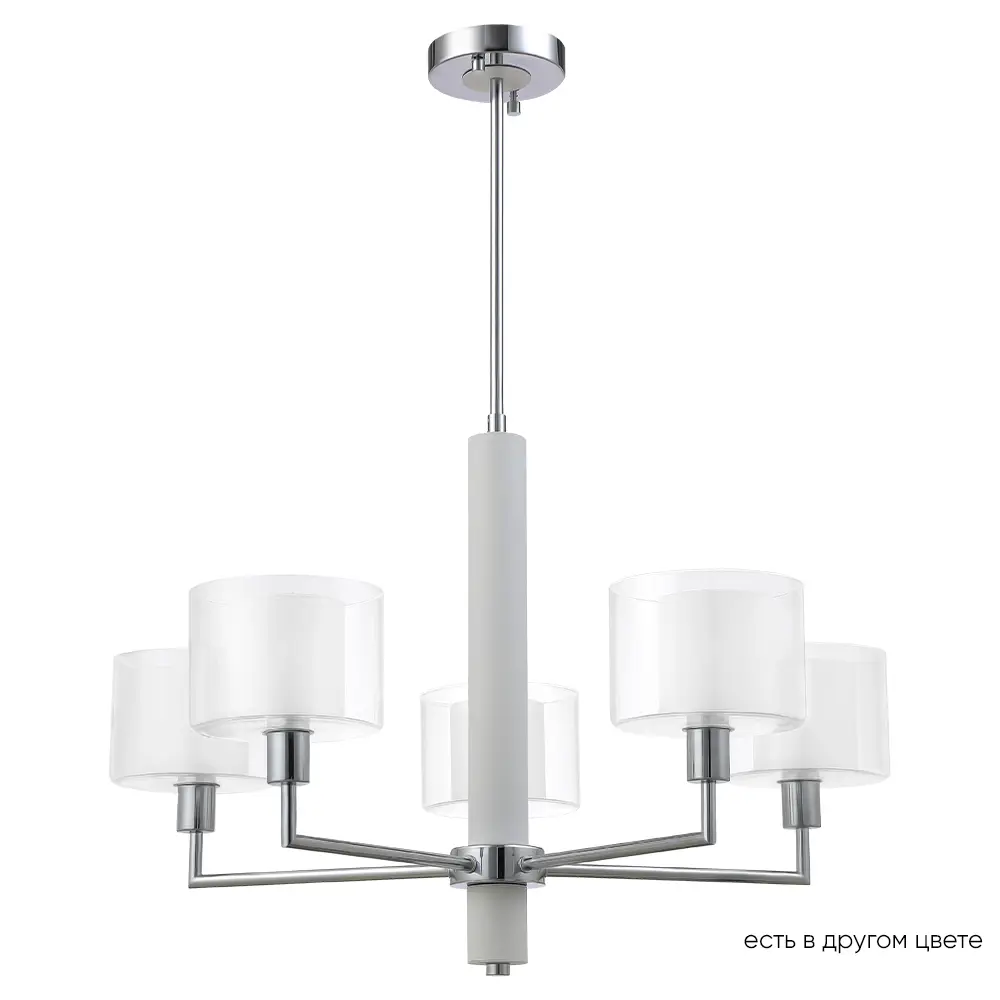 Фото Люстра на штанге Crystal lux Maestro sp-pl5 chrome 5 ламп 15 м² цвет черный