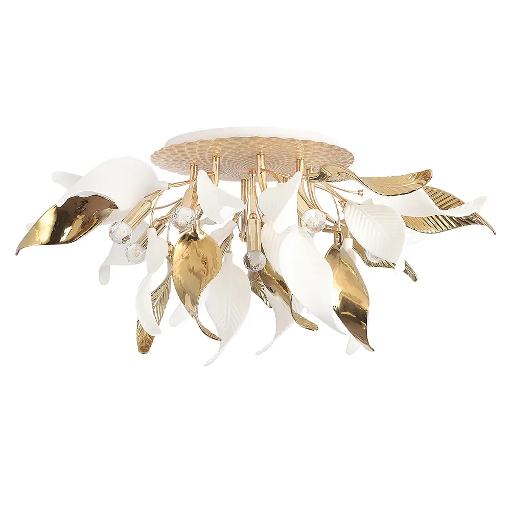 Фото Люстра потолочная Crystal lux Stefania pl9 9 ламп 18 м² цвет золото Фото Люстра потолочная Crystal lux Stefania pl9 9 ламп 18 м² цвет золото