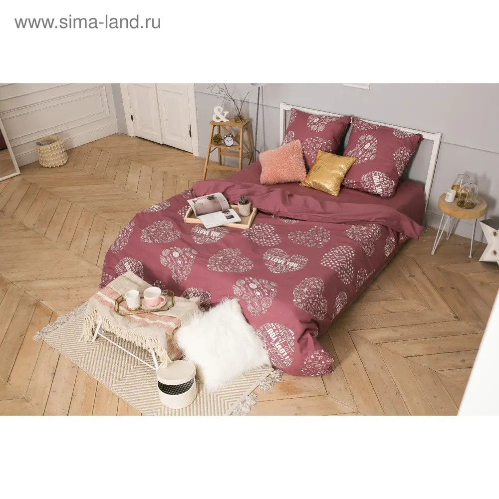 Фото 13 Комплект постельного белья Этель Te amo 3988385 хлопок 2-спальный наволочки 70 x 70- 2 шт цвет разноцветный Фото 13 Комплект постельного белья Этель Te amo 3988385 хлопок 2-спальный наволочки 70 x 70- 2 шт цвет разноцветный