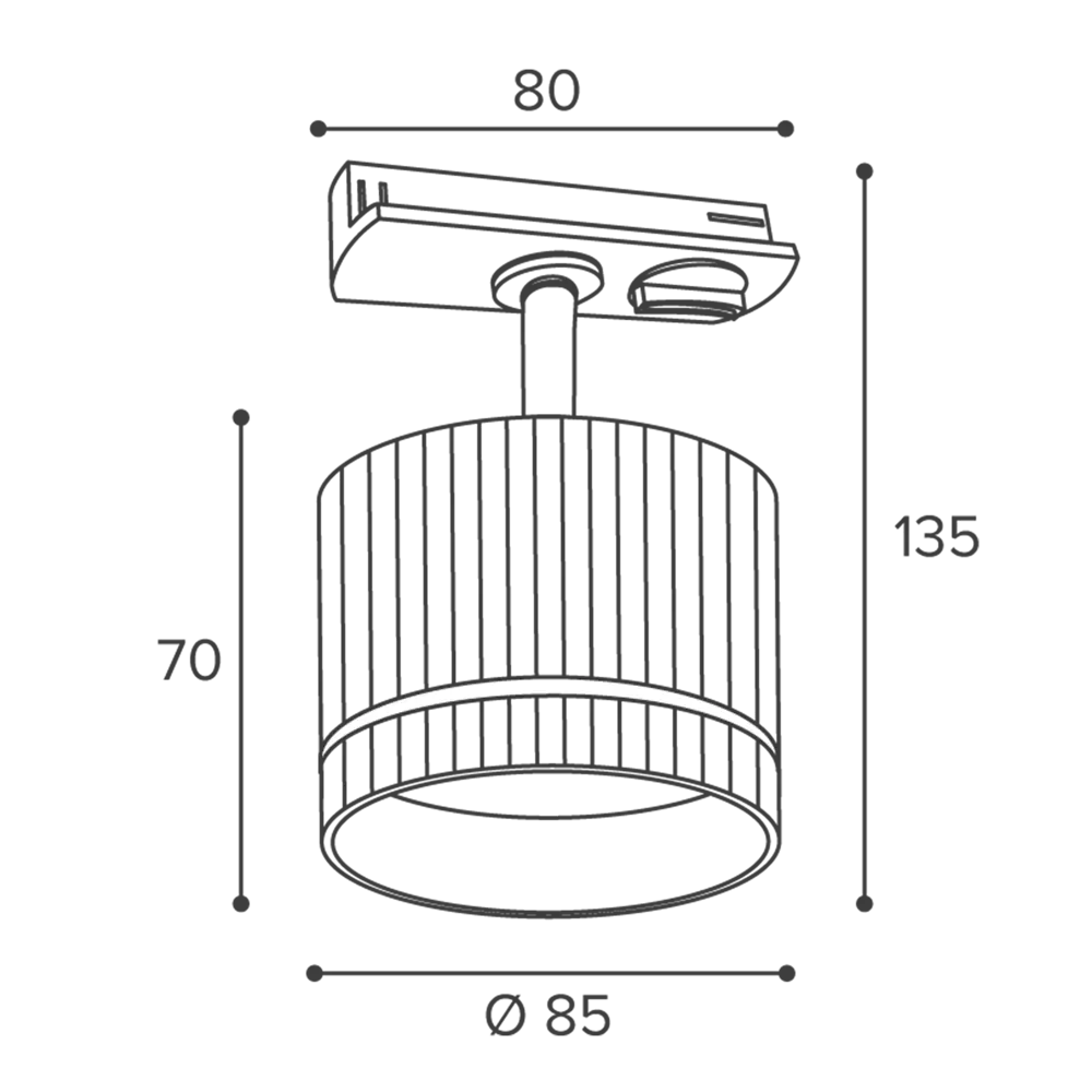 Фото 9 Трековый светильник спот Wolta WTL-GX53/18WG под лампу GX53 однофазный цвет белый Фото 9 Трековый светильник спот Wolta WTL-GX53/18WG под лампу GX53 однофазный цвет белый