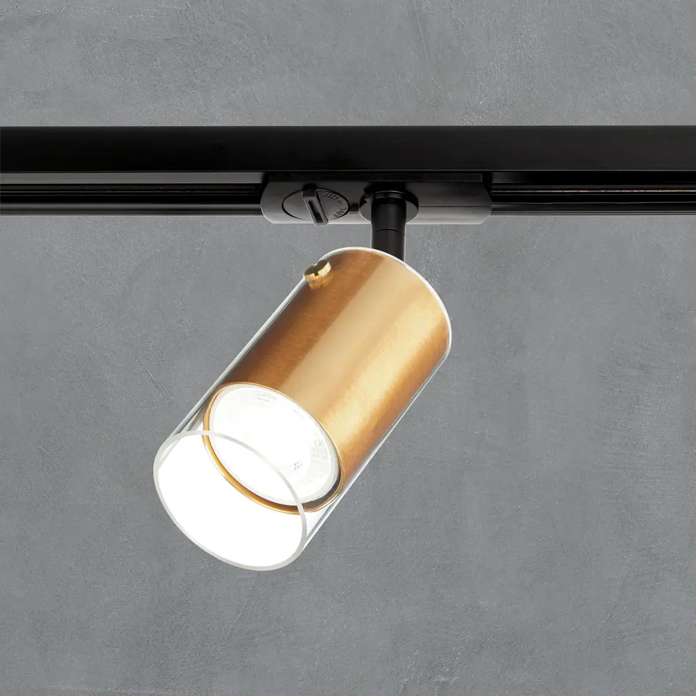 Фото 3 Трековый светильник спот Wolta WTL-GU10/07G под лампу GU10 однофазный цвет золотой Фото 3 Трековый светильник спот Wolta WTL-GU10/07G под лампу GU10 однофазный цвет золотой