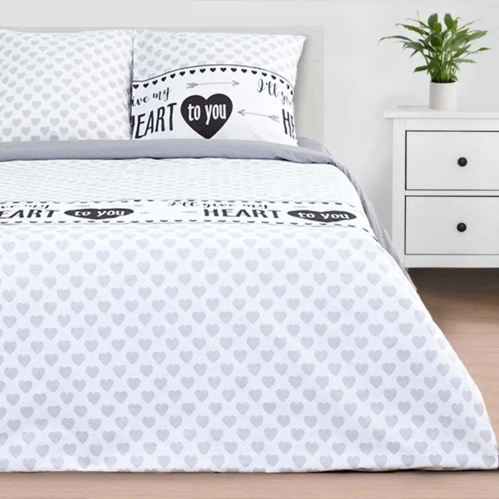 Фото 3 Комплект постельного белья Этель My heart 5181637 хлопок 2-спальный наволочки 70 x 70- 2 шт цвет разноцветный Фото 3 Комплект постельного белья Этель My heart 5181637 хлопок 2-спальный наволочки 70 x 70- 2 шт цвет разноцветный